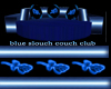 blue slouch couch club