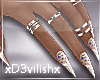 ✘Stileto Nails+Rings