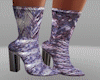 Violet Paillettes Boots