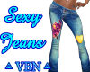 Sexy jeans with patchesP