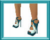 Two Tone Pumps Teal