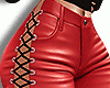 WL. Red Leather Pant