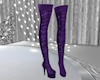 purple party boots