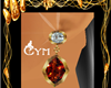 Cym rubies earrings
