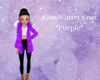 Kids Winter Coat Purple