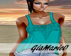 g;teal lace tank