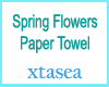 Spring Flwrs Paper Towel