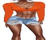 RLS JEAN SHORT ORANGE