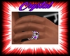 PurpleBlack Wedding Ring