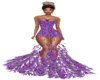 Purple /gown glit