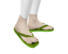 ~Sal Flip Flops Green