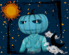 ☾ Teal Pumpkin Head