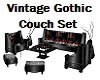 Vintage Gothic Couch Set