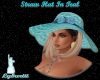 Straw Hat In Teal