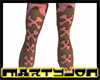 goth stockings pink bone