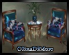 (OD) Blue chat chairs
