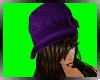 Hat purple with longhair