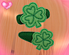 ! lucky clover hairclips