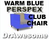 Blue Perspex Club Chair