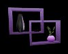 Purple Decor Shelves