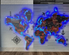 :3 Glass World Map