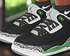 Green 3's Sneakers
