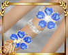 Unique Blue Flowers Ring