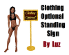 CLOTHING OPTIONAL SIGN