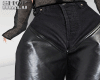 MxU-Leather Pants Black