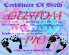 Killz Birth Certificate