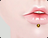✂ Piercing lip . gold