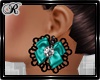 Chic Lace Earrings-Green