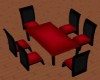 Red/Black Dining Table