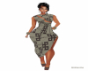 Crosby Olive Prnt dress
