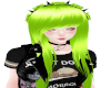 Toxic Green Kawaii Hair