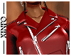 [i] Leather Jacket - Red