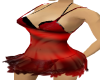 red sexy mini dress