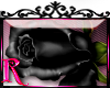 *R* Black Rose Sticker
