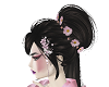pink oriental hair clip