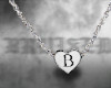 ⛧ necklace letter B