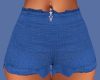 Blue Crochet Shorts