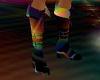 rainbow rave boots