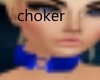 blue choker