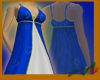 Golden Hearts Dress Blue