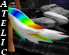 White Rainbow Tail M/F