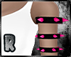 RIGHT PINK SPIKE ARMBAND