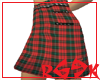 red tartan skirt mini