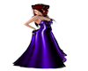 Pearl Dress Purple Blk L