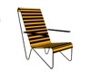 Black n Gold Lawn Chair