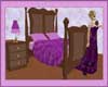 Purple Victorian Bed